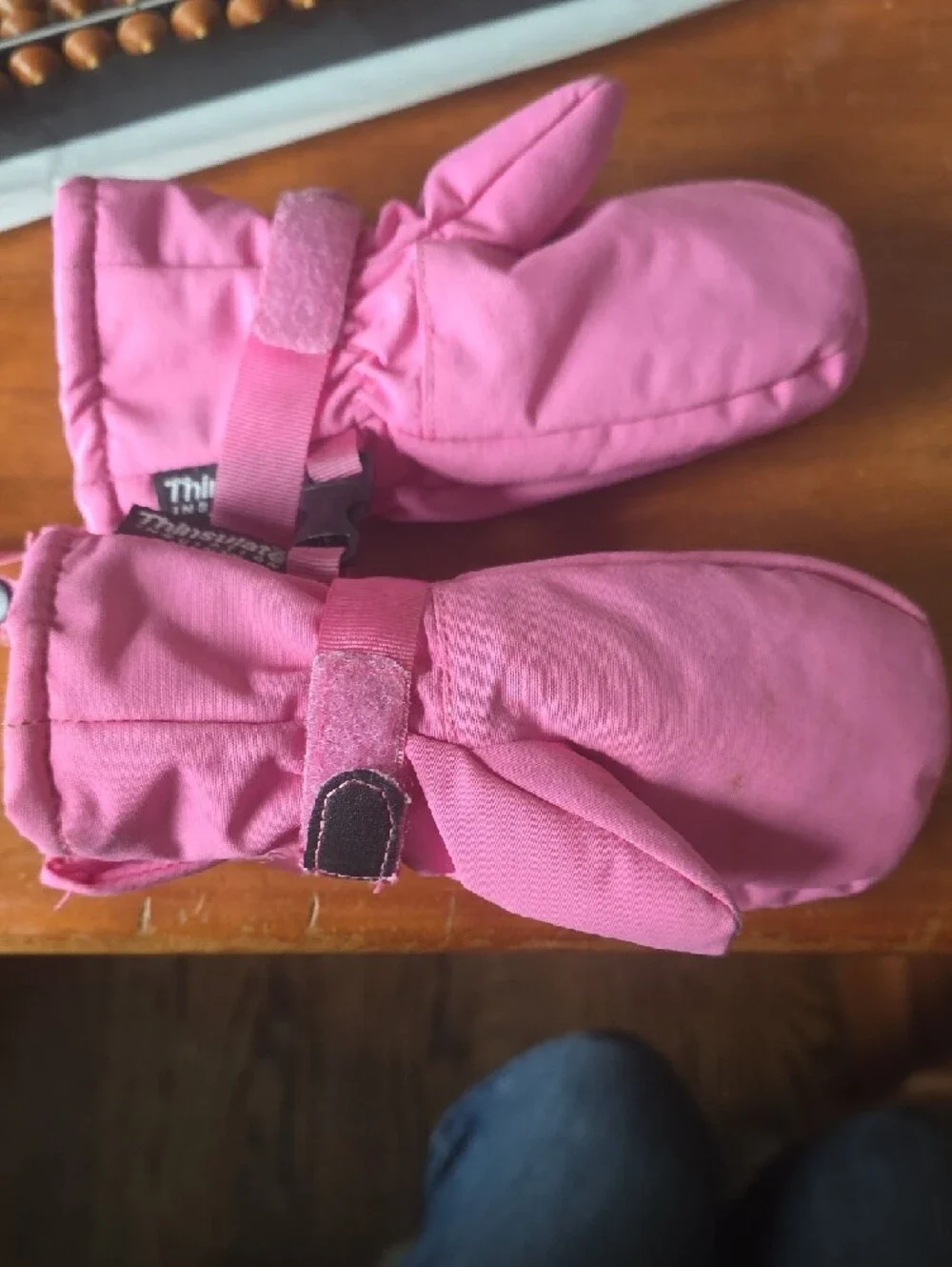 L.L. Bean Pink Children's Insulated Mittens